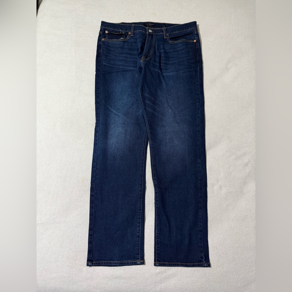 Lucky Brand Jeans Mens 37x31 Blue‎ 410 Athletic Slim Dark Wash Stretch Denim